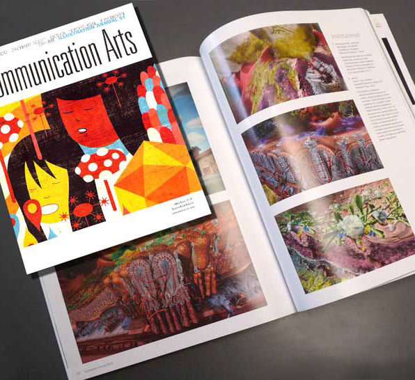 Honored in the Institutional Category, Communication Arts 51st Illustration Annual. Museum exhibit "THEM" Series done for a Discovery Center m