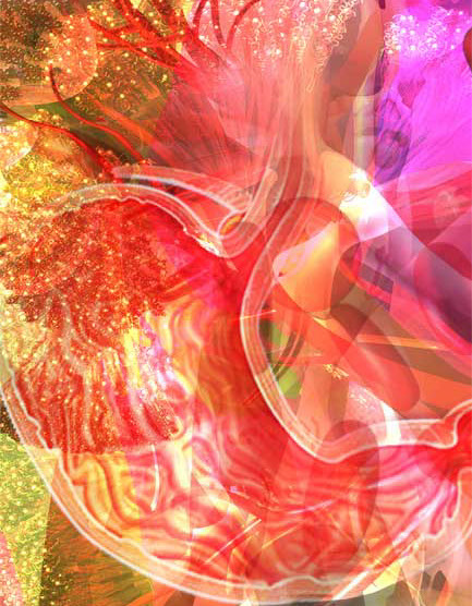 Panel detail from UP/DOWN from the UCSD Biomedical Library. Linda Nye Visualizing Nature